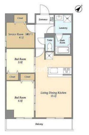 グランカーサ西葛西の物件間取画像